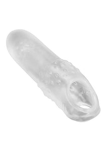 Hunkyjunk Swell Adjust Fit Cocksheath Silicone Blend Extender Sleeve Ice 8.25 Inches