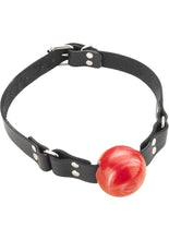 Load image into Gallery viewer, Small Ball Gag With Buckle 1.5 Inch Red