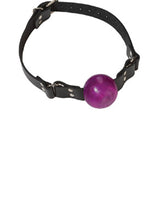 Load image into Gallery viewer, Small Ball Gag With Buckle 1.5 Inch Purple