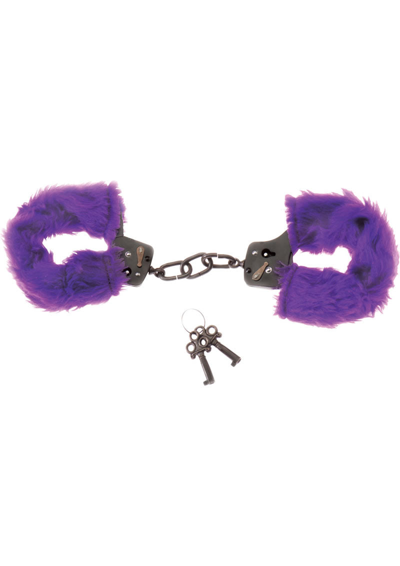 Purple Fur Line Handcuffs