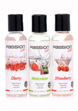 Load image into Gallery viewer, Passion Licks Flavored Lubricant Sampler Set 3 Bottles Each 2 Ounces