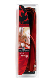 Redline Leather Strap Whip 20 Inch Red
