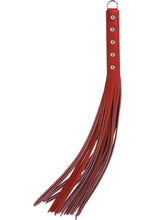 Load image into Gallery viewer, Redline Leather Strap Whip 20 Inch Red