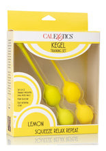 Load image into Gallery viewer, Kegel Training Set Lemon Silicone