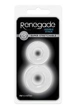 Load image into Gallery viewer, Renegade Double Stack Clear Cock Rings