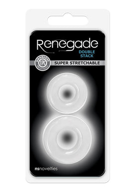 Renegade Double Stack Clear Cock Rings