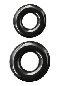 Renegade Double Stack Black Cock Ring