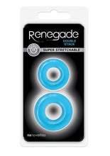 Load image into Gallery viewer, Renegade Double Stack Blue Cock Ring