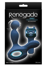 Load image into Gallery viewer, Renegade Orbit Blue Anal Rotating Prostate Stimulator Shower Proof Silicone Remote Control