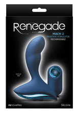 Load image into Gallery viewer, Renegade Mach Ii Blue Anal Prostate Stimulator Remote Control Silicone Rechargeable Shower Proof