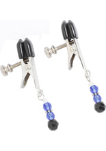 Load image into Gallery viewer, Blue Beaded Clamps With Broad Tip Nipple Clamps Blue