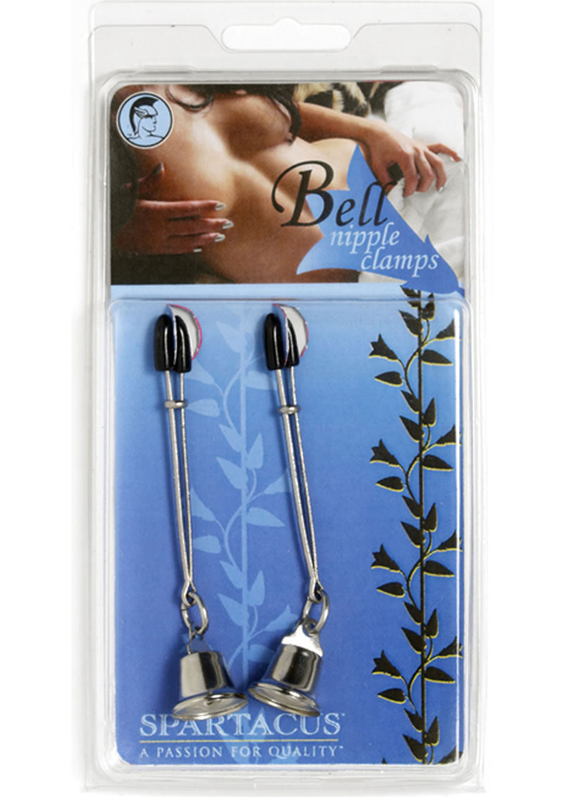 Bell Nipple Clamps With Tweezer Tip Silver