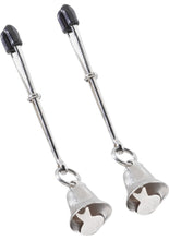 Load image into Gallery viewer, Bell Nipple Clamps With Tweezer Tip Silver
