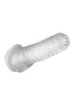 Load image into Gallery viewer, The Rocco Big Breeder Sleeve Clear Non Vibrating Silicone Penis Extension Clear
