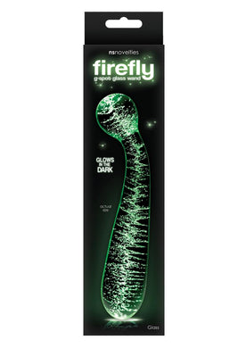 Firefly  G-spot Glass Wand  Glows in the Dark