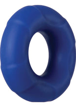 Load image into Gallery viewer, Adam and Eve Big Man Silicone Cock Ring Non Vibrating Waterproof Blue