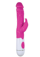 Load image into Gallery viewer, Energize Her Bunny Massager Dual Motors Clitoral Tickler Silicone Pink