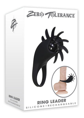 Zero Tolerance  Ring Leader Cock Ring Silicone Rechargeable  Clit Stimulating Waterproof