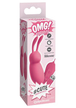 Load image into Gallery viewer, OMG Bullets Cute Vibrating Bullet Silicone Multi Speed Rechargeable Pink