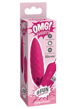 Load image into Gallery viewer, OMG Bullets Fun Vibrating Bullet Multi Function Rechargeable Silicone Pink
