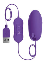 Load image into Gallery viewer, OMG Bullets Happy Vibrating Bullet Silicone Rechargeable Purple
