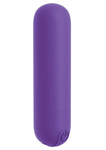 OMG Bullet Play Rechargeable Multi Speed Silicone Vibrating Bullet Waterproof Purple