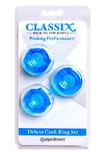 Load image into Gallery viewer, Classix Deluxe Cock Ring Set Blue