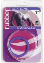 Load image into Gallery viewer, Rubber Cock Ring 1.5 Inch Purple