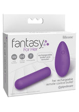 Load image into Gallery viewer, Fantasy For Her Silicone Rechargeable Remote Control Bullet Purple