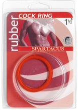 Load image into Gallery viewer, Rubber Cock Ring 1.5 Inch Red