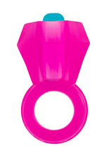 Load image into Gallery viewer, Rock Candy Vibrating Bling Pop Cock Ring Pink