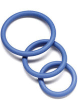 Load image into Gallery viewer, Nitrile Cock Ring Set 3 Sizes Per Pack Blue