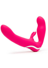 Load image into Gallery viewer, Happy Rabbit Strapless Strap-on Vibrator Silicone Rechargeable Waterproof Multi Function Pink