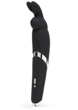 Load image into Gallery viewer, Happy Rabbit Wand Vibrator  Silicone Rechargeable Waterproof Black