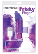 Load image into Gallery viewer, Powerbullet USB Rechargeable Frisky Finger Multi Function Waterproof Purple