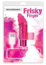 Load image into Gallery viewer, Powerbullet USB Rechargeable Frisky Finger Bullet Multi Speed Waterproof Pink