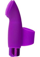 Load image into Gallery viewer, PowerBullet Naughty Nubbies Silicone USB Rechargeable Fingle Massager Purple