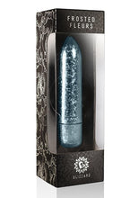 Load image into Gallery viewer, Rocks-Off 120mm Frosted Fleurs Multi Function Bullet Waterproof Blue