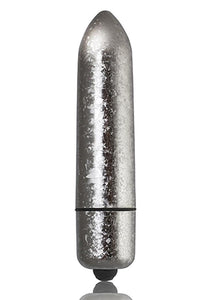 Rocks-Off 120mm Frosted Fleurs Multi Function Bullet Waterproof Silver