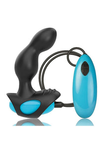 Men-X Index -Prostate Stimulator Waterproof USB Magnetic Charge Multi Function  Blue/Black