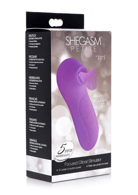 Inmi Shegasm Petite Focused Clitoral Stimulator USB Rechargeable Silicone Purple