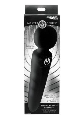 Master Series Thunderstick Premium Ultra Powerful  Silicone Wand Rechargeable Waterproof