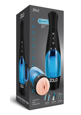 Zolo Thrustbuster Male Masturbator and Stroker Textured Vibrating Rechargeable