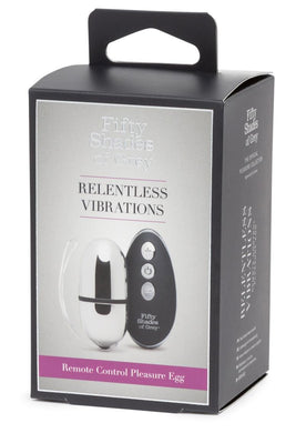 Fifty Shades Of Grey  Relentless Vibration Remote Control Pleasure Egg