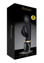 Load image into Gallery viewer, Fredrick`s Of Hollywood  Rechargeable 9 Inch Warming Rabbit Vibrator Multi Function Black