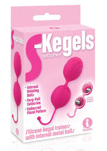 Load image into Gallery viewer, S-Kegels Silicone Textured Kegel Trainers With Internal Balls Pink