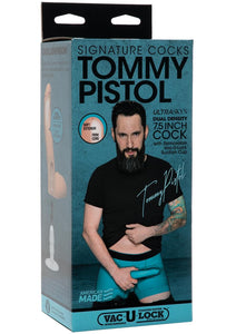 Signature Cock Tommy Pisto; Ultraskyn Dual Density Silicone Non Vibrating 7.5 Inch Dildo Flesh