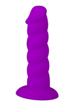 Load image into Gallery viewer, Rock Candy Suga Daddy 5.5 Dildo Non Vibrating Suction Cup Base Purple