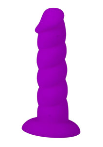 Rock Candy Suga Daddy 5.5 Dildo Non Vibrating Suction Cup Base Purple