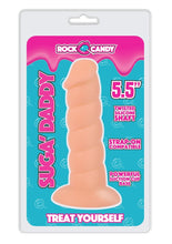 Load image into Gallery viewer, Rock Candy Suga Daddy 5.5 Dildo Non Vibrating Suction Cup Base Flesh